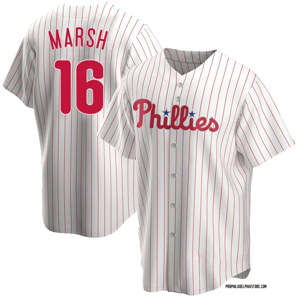 Brandon Marsh Men's Replica Philadelphia Phillies White Home Jersey -  Philadelphia Store