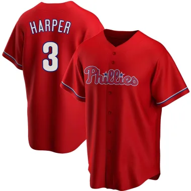 Bryce Harper Youth Replica Philadelphia Phillies Red Alternate Jersey