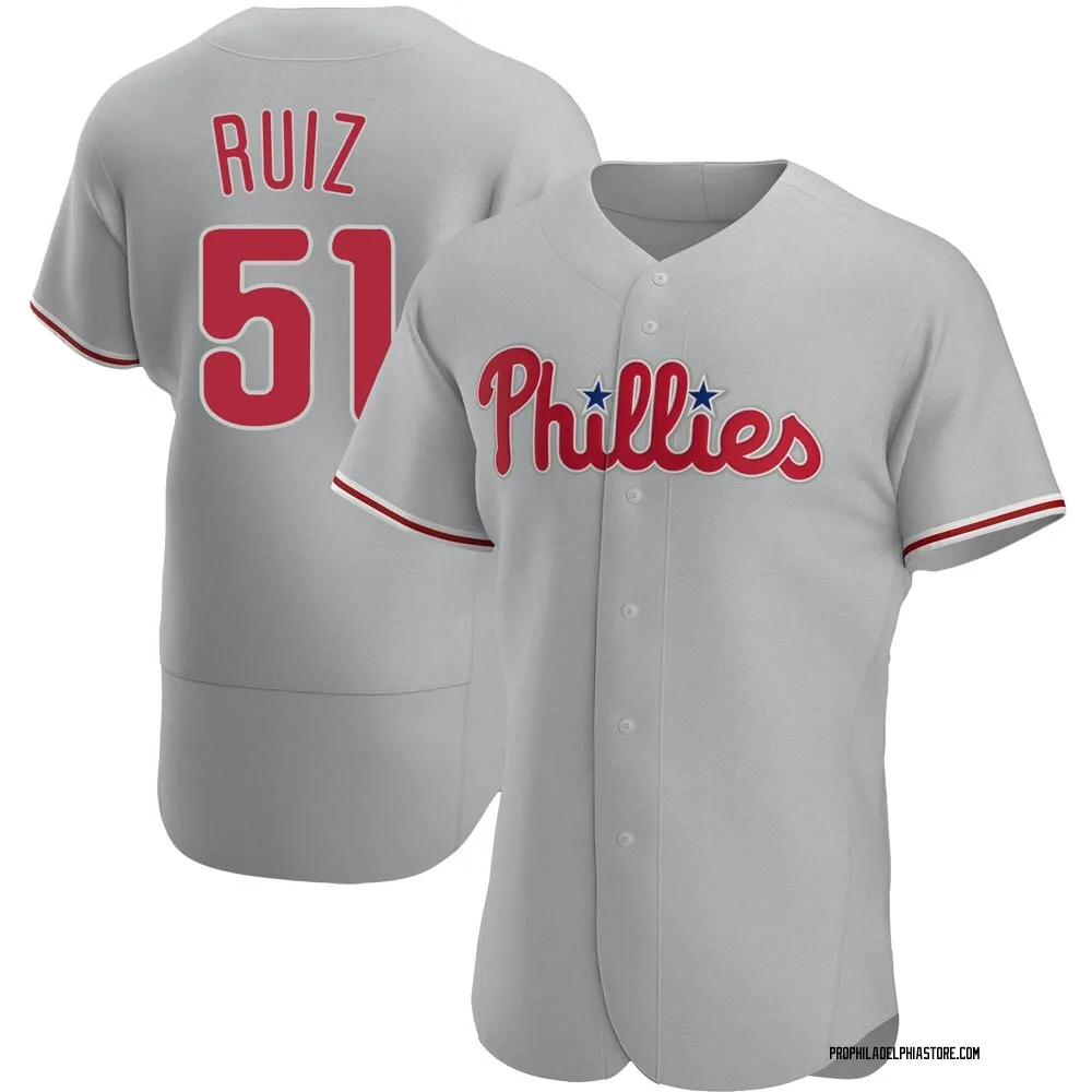 Carlos Ruiz Men's Authentic Philadelphia Phillies Gray Road Jersey -  Philadelphia Store