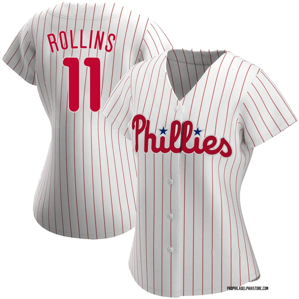 Jimmy Rollins Women's Authentic Philadelphia Phillies White Home Jersey -  Philadelphia Store