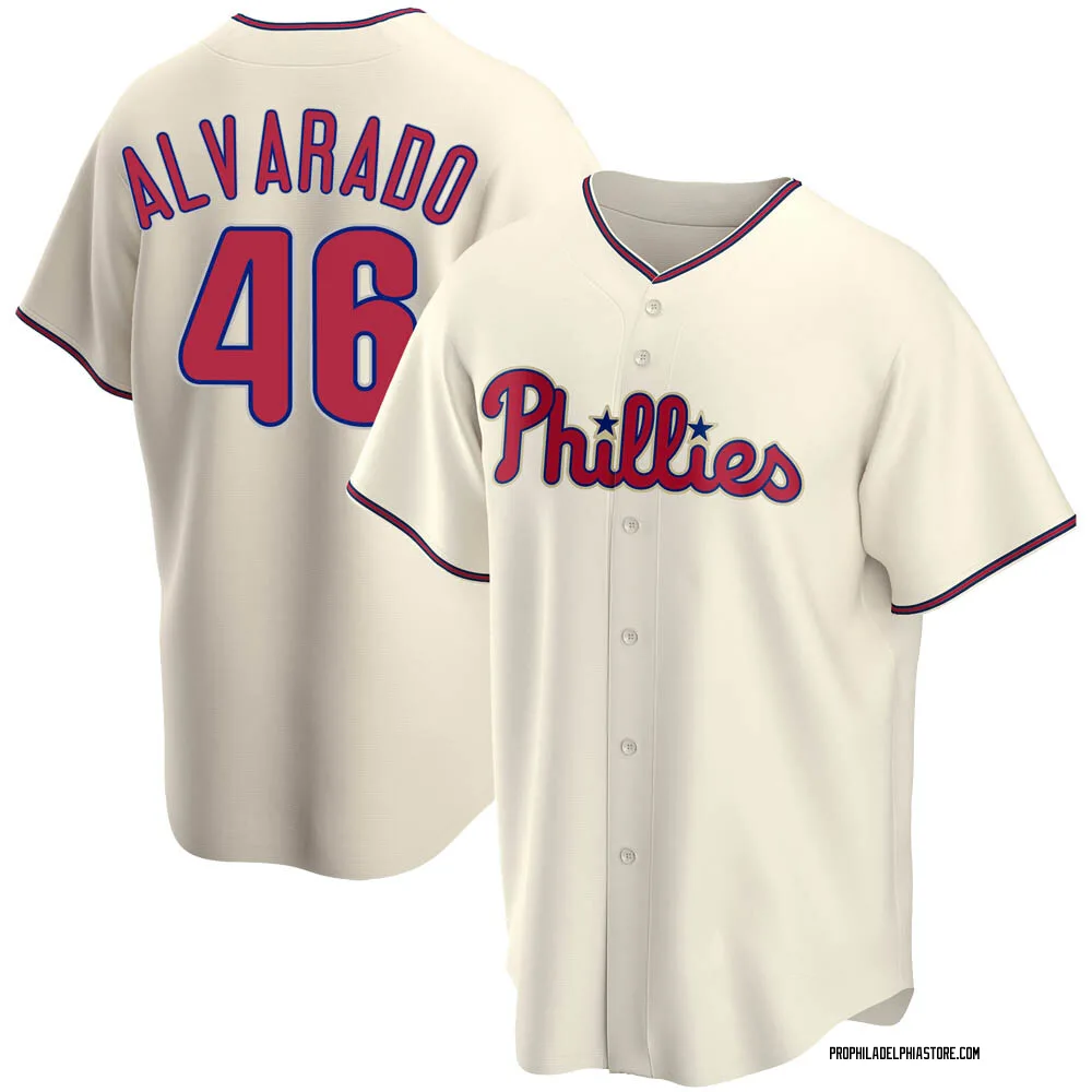 Jose Alvarado Men's Replica Philadelphia Phillies Cream Alternate Jersey -  Philadelphia Store