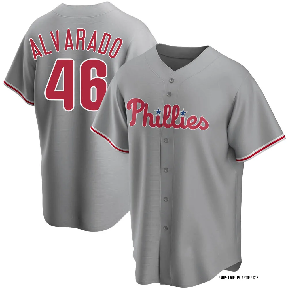 Jose Alvarado Men's Replica Philadelphia Phillies Gray Road Jersey -  Philadelphia Store