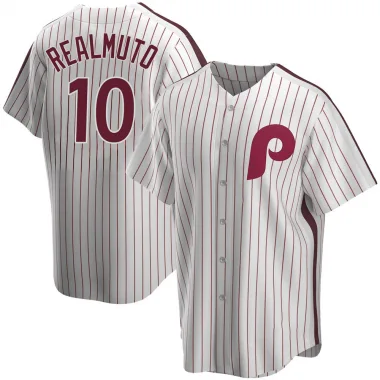 Men's Philadelphia Phillies Kyle Schwarber Nike White 2022 World Series  Home Replica Player Jersey