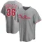 Robin Roberts Men's Replica Philadelphia Phillies Gray Road Jersey